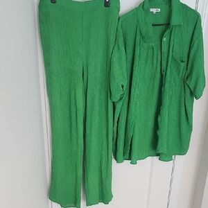 Green Women's Pantsuit